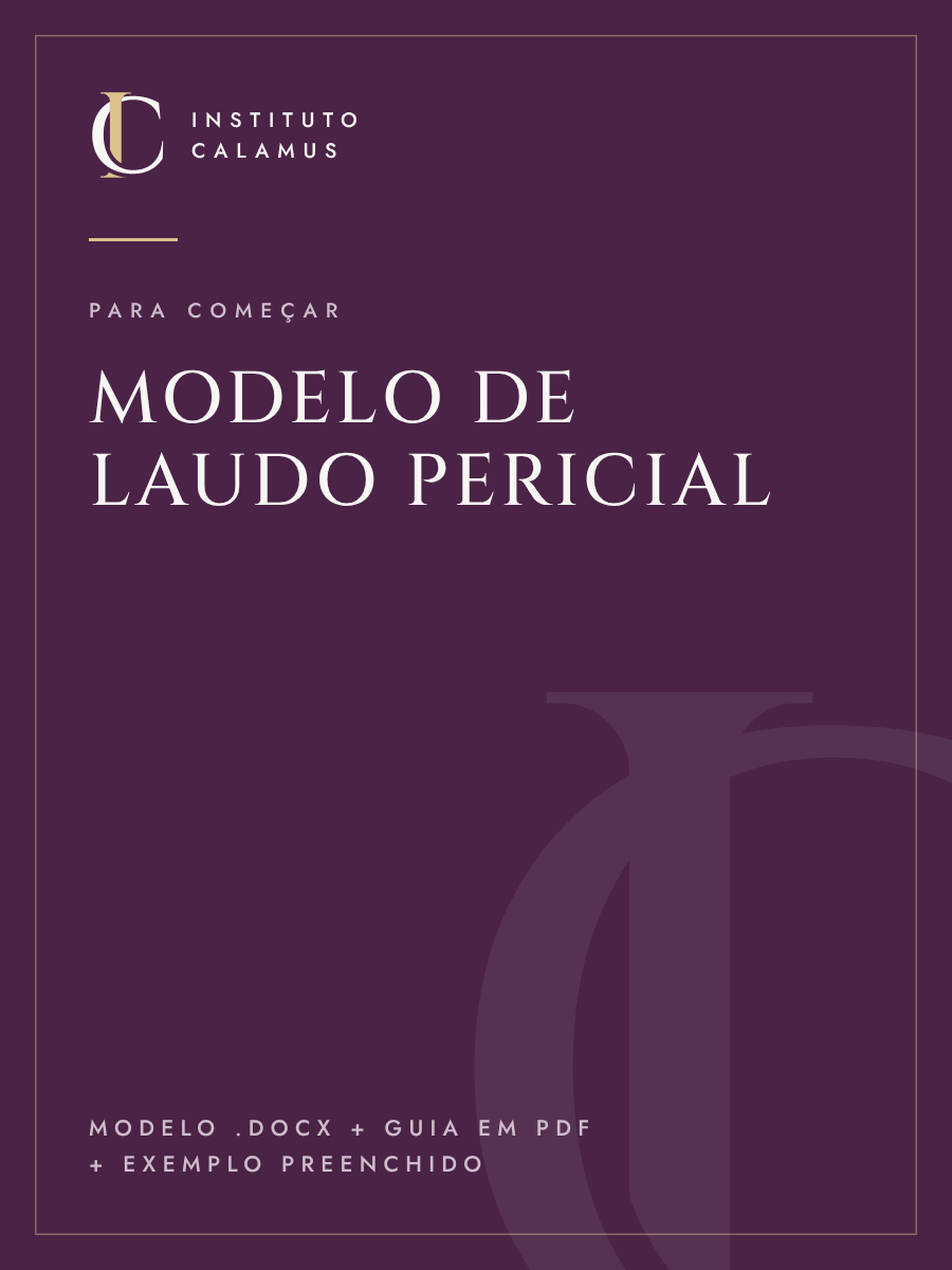 Capa: Modelo de Laudo Pericial